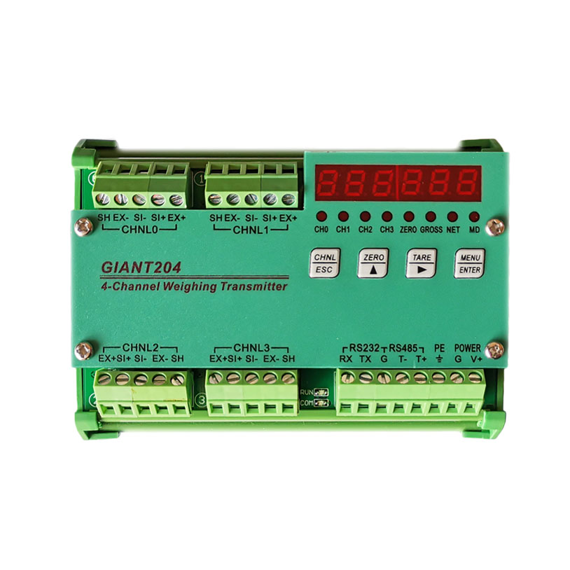 Giant204-4 Channel Weighing Module, RS485&RS232, Modbus